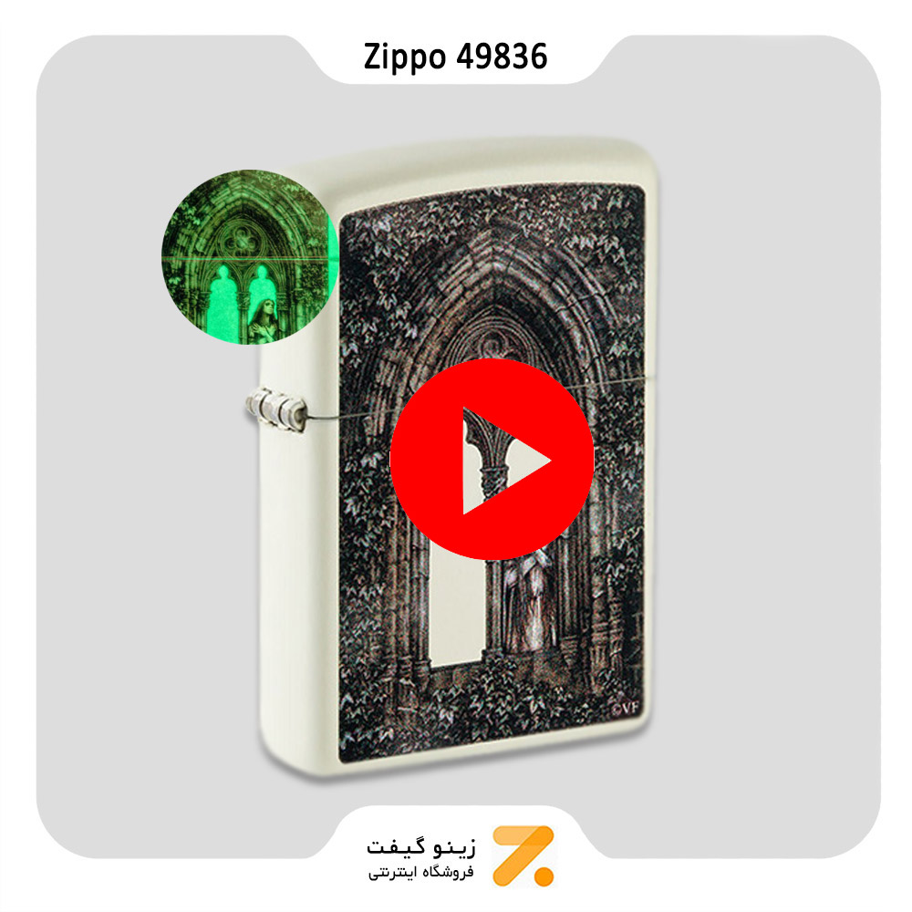   فندک زیپو شبرنگ طرح ویکتوریا فرانسیس مدل 49836